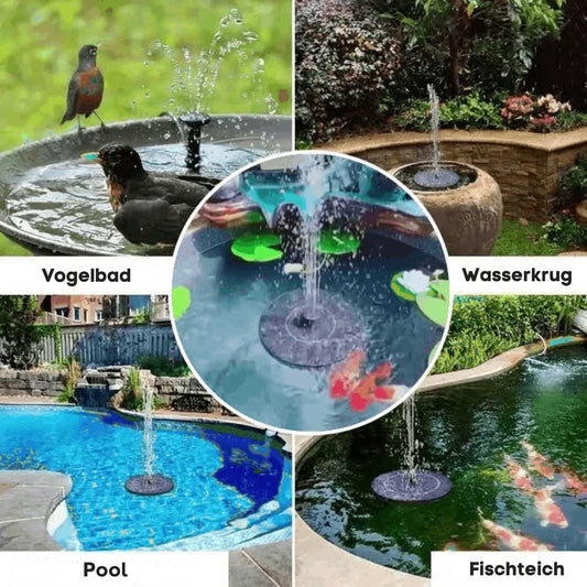 LED Solar Springbrunnen Vogel Bad | Ein Traum für jeden Garten