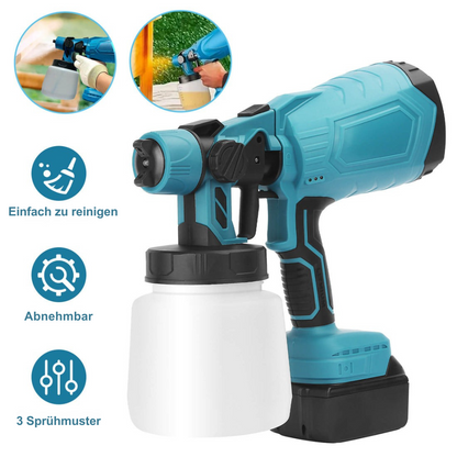 Kabelloser 3-in-1 Farbsprüher mit 2 Akkus