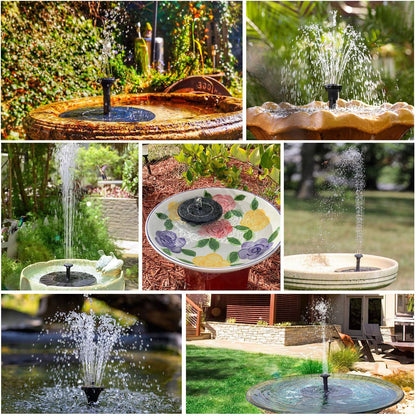 LED Solar Springbrunnen Vogel Bad | Ein Traum für jeden Garten