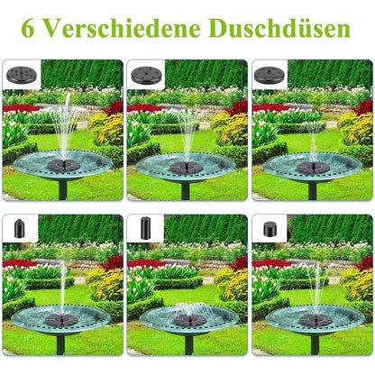 LED Solar Springbrunnen Vogel Bad | Ein Traum für jeden Garten